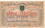 Gonsenheim Eine Million Mark Notgeld der Gemeinde -