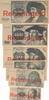Deutschland BRD 5, 10, 20, 50, 100, 500 Mark Werbeschein, 5x Scheine, Kopie Fantasie Rechengeld -