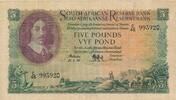 Südafrika 5 Pounds Banknorte, Unterschrift M.H. de Kock -