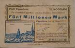 Deutschland, Deutsches Reich 5 Millionen Mark Großnotgeld, Oggersheim, Rheinland-Pfalz, Serie M -