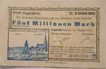 Deutschland, Deutsches Reich 5 Millionen Mark Großnotgeld, Oggersheim, Rheinland-Pfalz, Serie M -