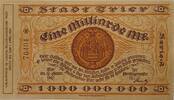 Deutschland, Deutsches Reich 1 Milliarde Mark Großnotgeld, Stadt Trier, Rheinland-Pfalz, Serie A -