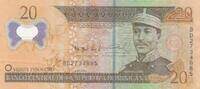 Dominikanische Republik 20 Pesos Oro Banknote -