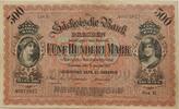 Deutschland, Deutsches Reich 500 Mark Grossnotgeld, Dresden, Sächsische Bank, Serie II, Sachsen -
