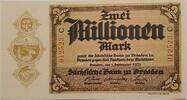 Deutschland, Deutsches Reich 2 Millionen Mark Grossnotgeld, Dresden, Sächsische Bank, Serie C, Sachsen -