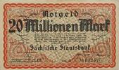 Deutschland, Deutsches Reich 20 Millionen Mark Grossnotgeld, Dresden, Sächsische Staatsbank, Serie II, Sachsen -