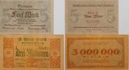 Deutschland, Deutsches Reich 5, 3 Millionen Mark Grossnotgeld, Dresden, Serie C, Serie F, 2 Stück lot, Sachsen -