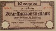 Deutschland, Deutsches Reich 10 Millionen Mark Grossnotgeld, Dresden, Serie C, Sachsen -