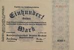Deutschland, Deutsches Reich 100 Mark Grossnotgeld, Dresden-Neustadt, Serie V, Amtshauptmannschaft, Sachsen -