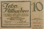 Deutschland, Deutsches Reich 10 Milliarden Mark Grossnotgeld, Dresden-Neustadt, Sachsen, Amtshauptmannschaft, Reihe B -
