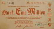 Deutschland, Deutsches Reich 1 Million Mark Grossnotgeld, Birkenfeld, Landesbank, Rheinland-Pfalz, Bank für das Nahetal -