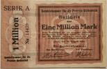 Deutschland, Deutsches Reich 1 Million Mark Grossnotgeld, Birkenfeld, Idar, Rheinland-Pfalz, Handelskammer, Serie A -