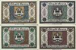 Deutschland, Deutsches Reich 25,50,75,90 Pfennig 4 x Notgeldschein, Stadt Greiz -