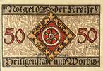Deutschland, Deutsches Reich 50 Pfennig 1 x Notgeldschein, Notgeldscheine der Kreise Heiligenstadt und Worbis -