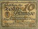 Deutschland, Deutsches Reich 10 Pfennig 1 x Notgeldschein, Pirna, Amtshauptmannschaft, Sachsen -