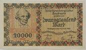 Deutschland, Deutsches Reich 20000 Mark Grossnotgeld, Württembergische Notenbank, Stuttgart, Baden-Württemberg -