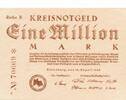 Deutsches Reich Deutschland 1 Million Mark Notgeldschein DILLENBURG, Hessen -