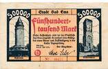 Deutsches Reich Deutschland 500 tausend Mark Notgeldschein Stadt Bad Ems Hessen -