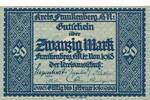 Deutsches Reich Deutschland 20 Mark Notgeldschein Kreis Frankenberg Hessen -