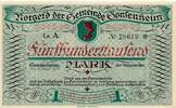Deutsches Reich Deutschland 500 tausend Mark Notgeldschein Gemeinde Gonsenheim Hessen -