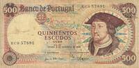 Portugal 500 Escudos Banknote -