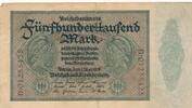 Deutsches Reich Deutschland, Inflation 500 tausend Mark Banknote, KN 8stellig je zweimal auf Vs. und Rs., FZ: D , 500000 Mark -