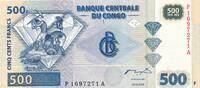 Kongo 500 Francs Banknote -