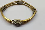 Antikes Armband Schaumgold Double Damenarmband A*D Amethyst -