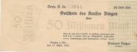 Bingen a.Rh. 50 Millionen Mark Gutschein des Kreises -