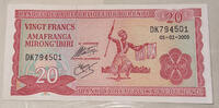 Burundi 20 Francs Banknote -