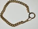 Vergoldete Taschenuhrenkette Antike Double Uhrenkette -