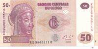 Kongo 50 Francs Banknote -