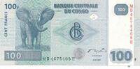Kongo 100 Francs Banknote -