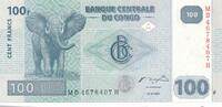Kongo 100 Francs Banknote -