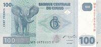 Kongo 100 Francs Banknote -