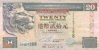 Hongkong 20 Dollars Banknote -
