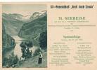 Passagierschiff Monte Sarmiento 26. Juli 1936 3. Reich, Deutschland Informationsblatt Speisenfolge 31. Norwegenfahrt für die NS-Gemeinschaft II