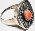  Silberschmuck 800er Silber Silberring, Sterling Silver und orenger Kora... 21.67 £  +  8.67 £ shipping