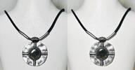  Collier Kette Schwarze und silberne gotische Medaillon Halskette mit An... 25.14 £  +  8.67 £ shipping
