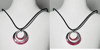  Collier Kette Schwarzer Plastik Halskette mit Metallakzenten und Pinker... 25.14 £  +  8.67 £ shipping