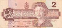 Kanada $ 2 Dollars 1986 Banknote III- 3.47 £  +  8.67 £ shipping