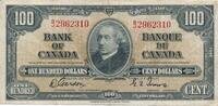 Kanada $ 100 Dollars 1937 Banknote, Serie: B/J2962310 III 345.91 £  +  13.00 £ shipping