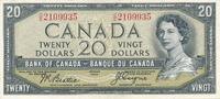 Kanada $ 20 Dollars 1954 Banknote, Serie: C/E2109935 III 85.83 £  +  8.67 £ shipping