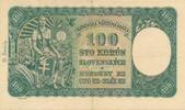 Slowakei Slovakei 100 Korun 1940 Banknote III 60.69 £  +  8.67 £ shipping