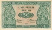 Indonesien 50 Rupiah 1945 Banknote II- 60.69 £  +  8.67 £ shipping