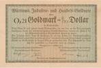 Deutsches Reich Deutschland Baden Württemberg 0,21 Goldmark 1/20 Dollar ... 17.34 £  +  8.67 £ shipping
