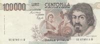 Italien 100000 Tsd. Lire Caravaggio -
