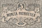 Italien 5 Lire Venedig Italien - Revolutionsgeld, Moneta Patriottica, Banknote -