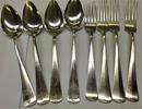 Niederland Antikes Besteck aus Holland 833er Silber 4 Personen Silberbesteck 8 teilig -