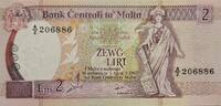 Malta 2 Liri Banknote -